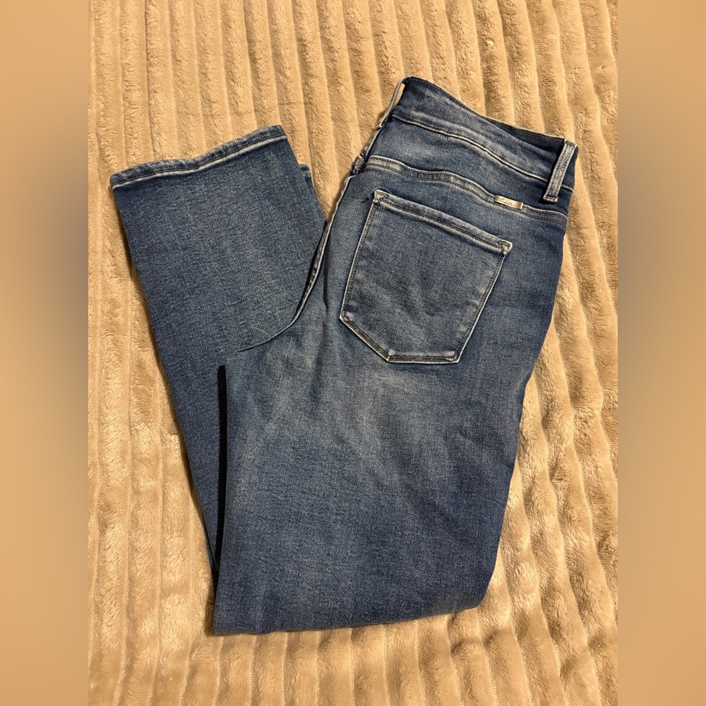 KanCan Women's High Rise Straight Jeans